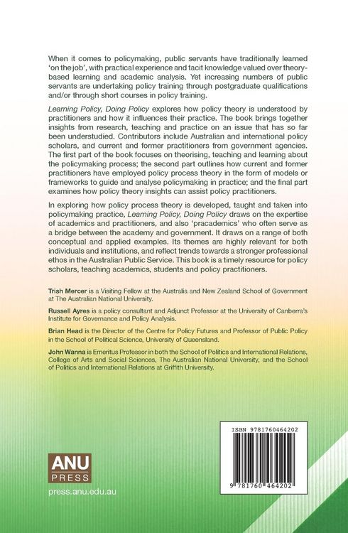 Produktbild: Learning Policy, Doing Policy