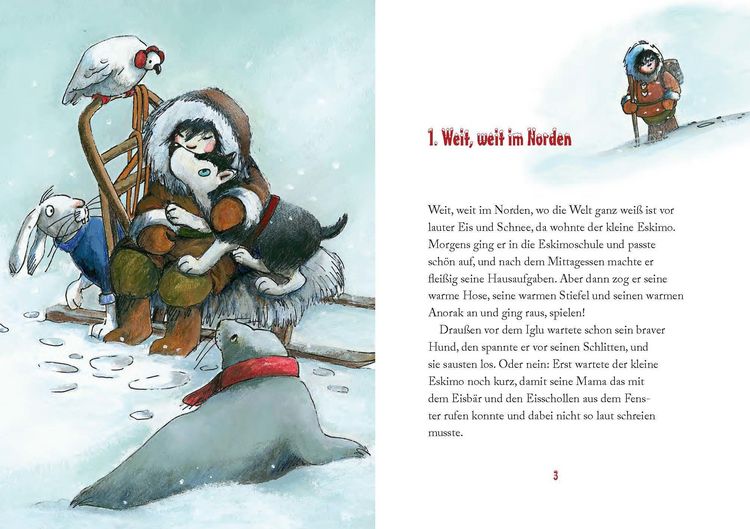 Produktbild: Das gro&szlig;e Rennen um den Eisb&auml;rbuckel / Aklak, der kleine Eskimo Band 1