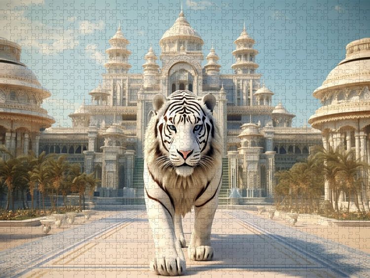 Produktbild: CALVENDO Puzzle Ein Motiv aus dem Kalender " Exotische Pal&auml;ste wie aus Tausendundeiner Nacht" | 1000 Teile Lege-Gr&ouml;&szlig;e 64x48cm Foto-Puzzle f&uuml;r gl&uuml;ckliche Stunden