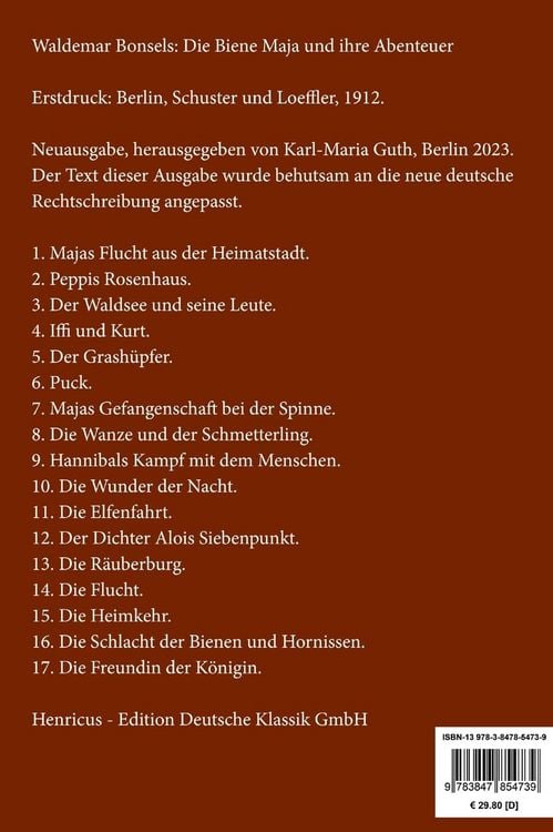 Produktbild: Die Biene Maja und ihre Abenteuer (Gro&szlig;druck)