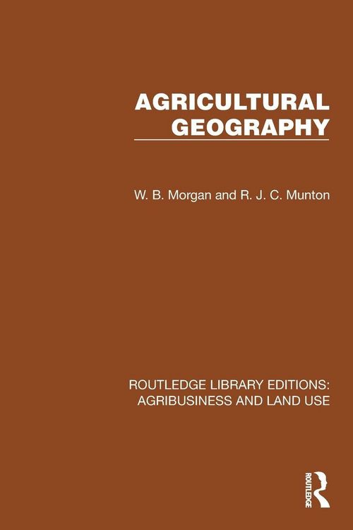 Produktbild: Agricultural Geography