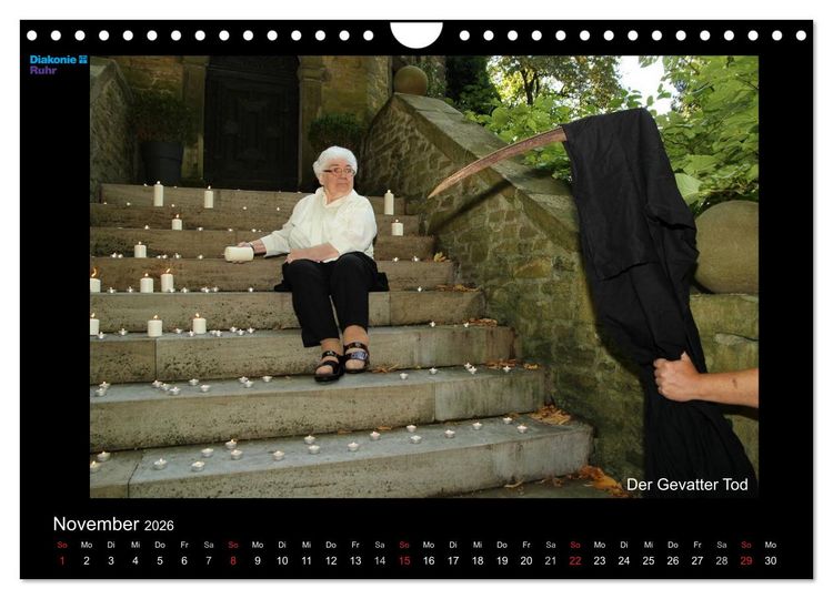 Produktbild: "Sch&ouml;nheit im Alter" - die Feierabendh&auml;user zu Gast im M&auml;rchenland der Br&uuml;der Grimm (Wandkalender 2026 DIN A4 quer), CALVENDO Monatskalender
