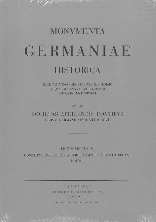 Produktbild: Constitutiones et acta publica imperatorum et regum (1198-1272)