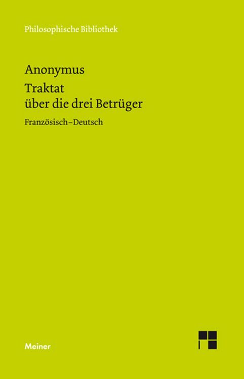 Produktbild: Traktat &uuml;ber die drei Betr&uuml;ger