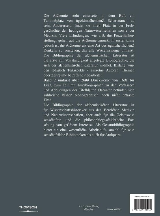 Produktbild: Die alchemistischen Druckwerke von 1691 bis 1783