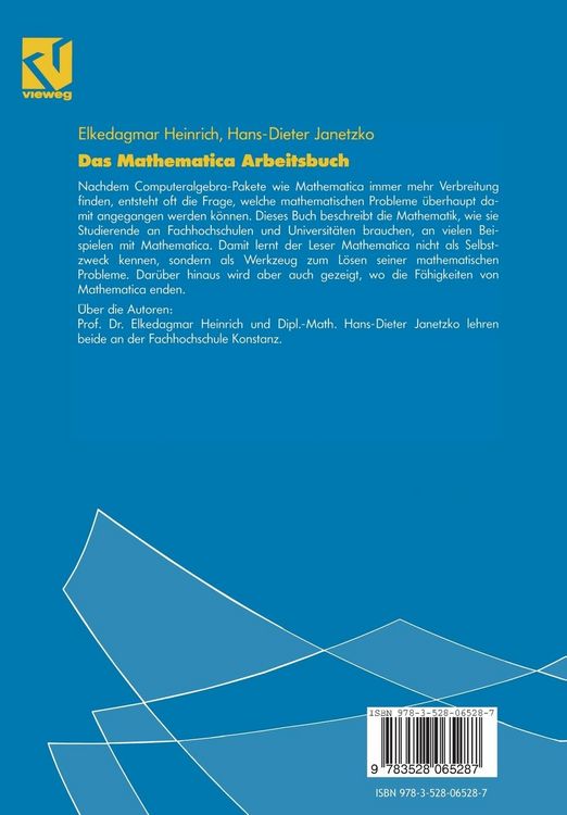 Produktbild: Das Mathematica Arbeitsbuch