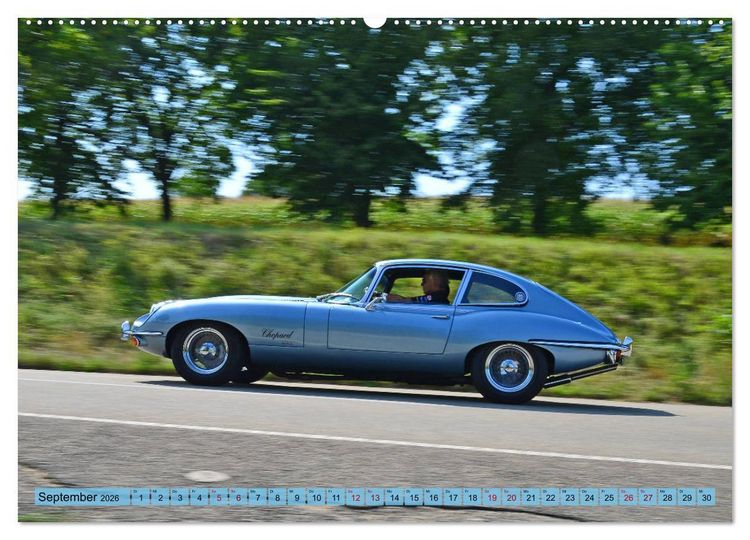 Produktbild: Jaguar E-Type - Die Raubkatze (hochwertiger Premium Wandkalender 2026 DIN A2 quer), Kunstdruck in Hochglanz