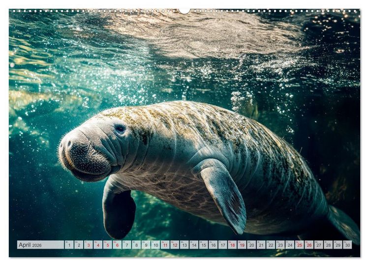 Produktbild: Bedrohte Tierwelt SCHATTEN DES VERSCHWINDENS (hochwertiger Premium Wandkalender 2026 DIN A2 quer), Kunstdruck in Hochglanz