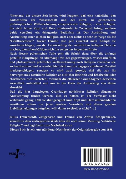 Produktbild: Briefe &uuml;ber nat&uuml;rliche Religion