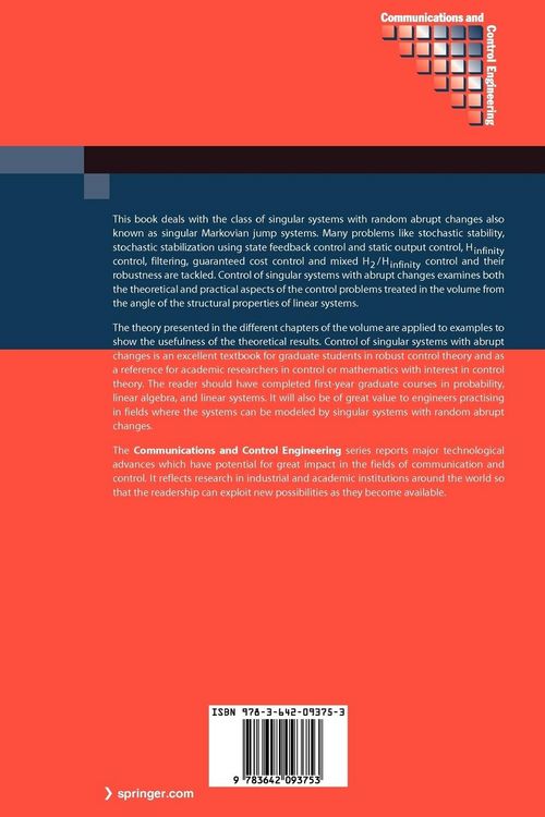 Produktbild: Control of Singular Systems with Random Abrupt Changes