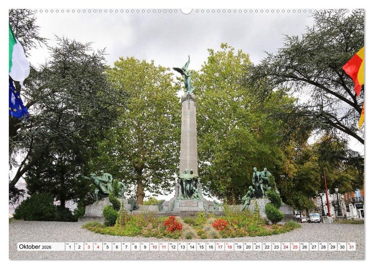 Produktbild: Malerisches Belgien - Stippvisiten in Verviers, Huy, Namur (Wandkalender 2026 DIN A2 quer), CALVENDO Monatskalender