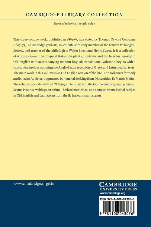 Produktbild: Leechdoms, Wortcunning, and Starcraft of Early England