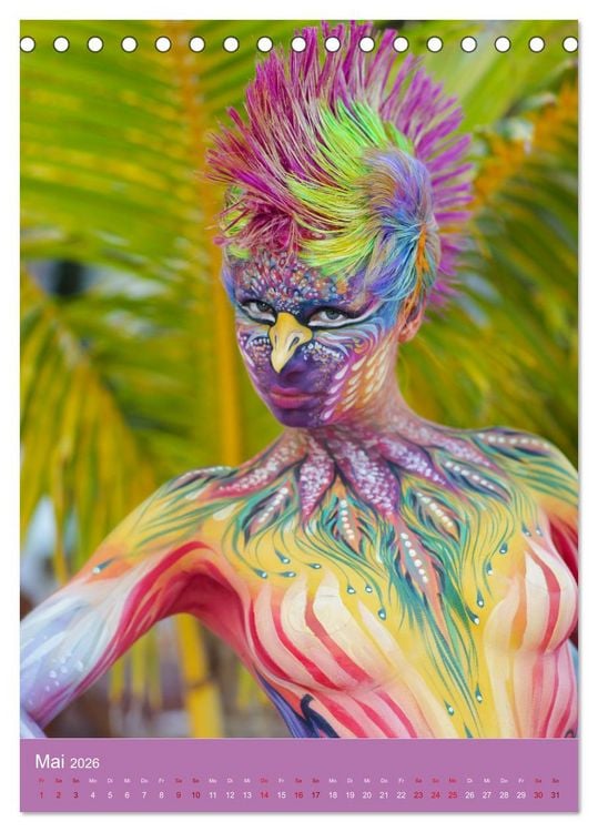 Produktbild: Tropical Artventures (Tischkalender 2026 DIN A5 hoch), CALVENDO Monatskalender