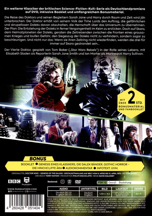 Produktbild: Doctor Who - Vierter Doktor - Genesis der Daleks [2 DVDs]