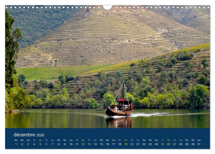 Produktbild: Un voyage &agrave; travers le Portugal (Calendrier mural 2026 DIN A3 vertical), CALVENDO calendrier mensuel