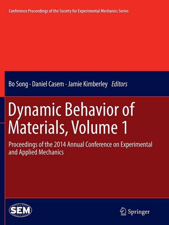 Produktbild: Dynamic Behavior of Materials, Volume 1
