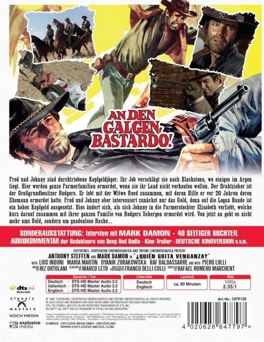 Produktbild: An den Galgen, Bastardo - Mediabook B (+ Blu-ray)