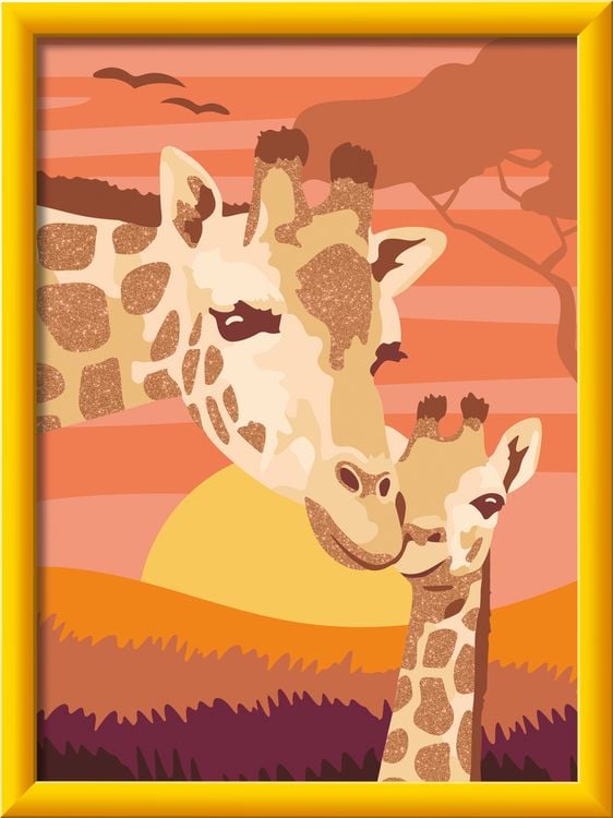 Produktbild: CreArt, Malen nach Zahlen Kinder - Giraffe mit Baby