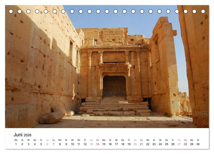 Produktbild: Syrien - verlorene Sch&auml;tze (Tischkalender 2026 DIN A5 quer), CALVENDO Monatskalender