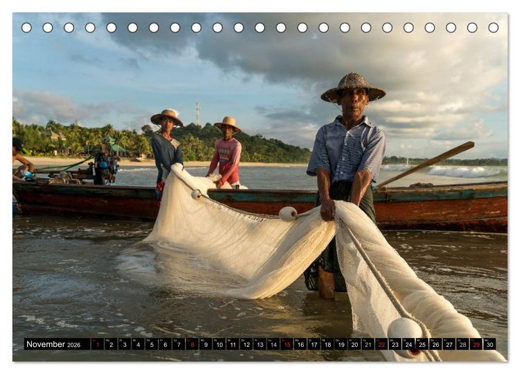 Produktbild: Myanmar - Burma (Tischkalender 2026 DIN A5 quer), CALVENDO Monatskalender