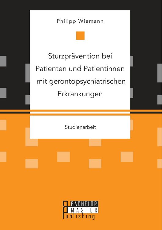 Produktbild: Sturzpr&auml;vention bei Patienten und Patientinnen mit gerontopsychiatrischen Erkrankungen