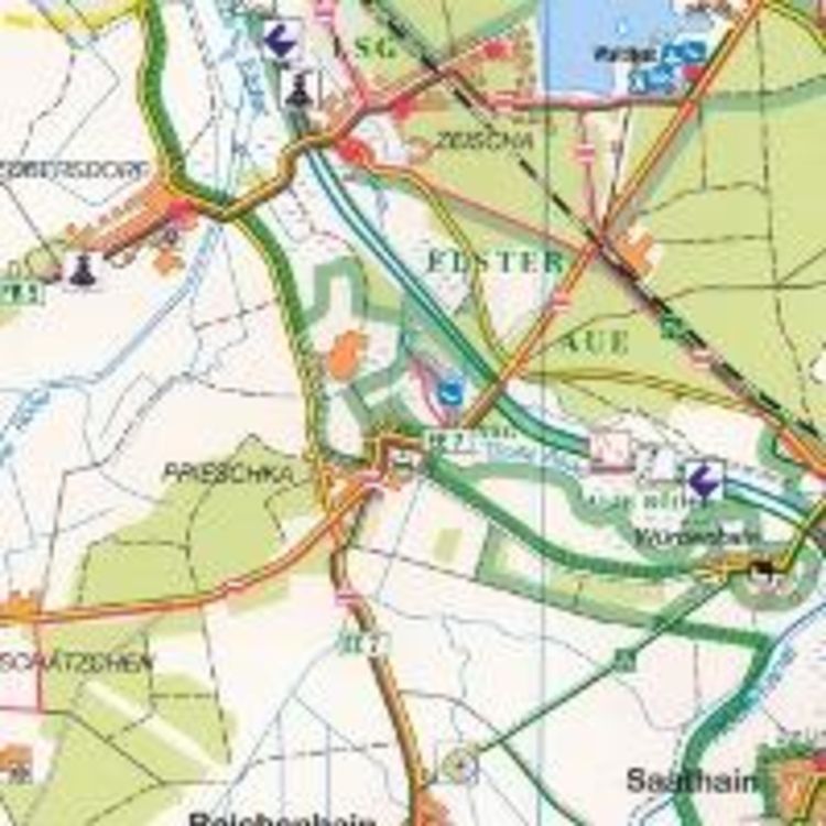 Produktbild: Naturpark Niederlausitzer Heidelandschaft - Kurstadt Bad Liebenwerda - M&uuml;hlberg - Schradenland 1:50 000