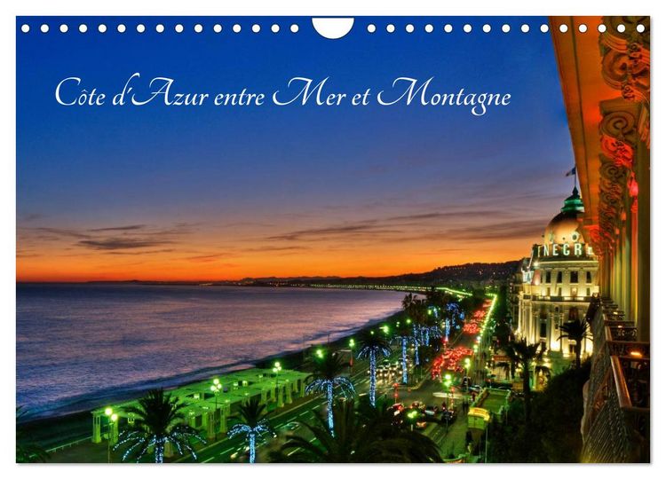 Produktbild: C&ocirc;te d'Azur entre Mer et Montagne (Calendrier mural 2026 DIN A4 vertical), CALVENDO calendrier mensuel