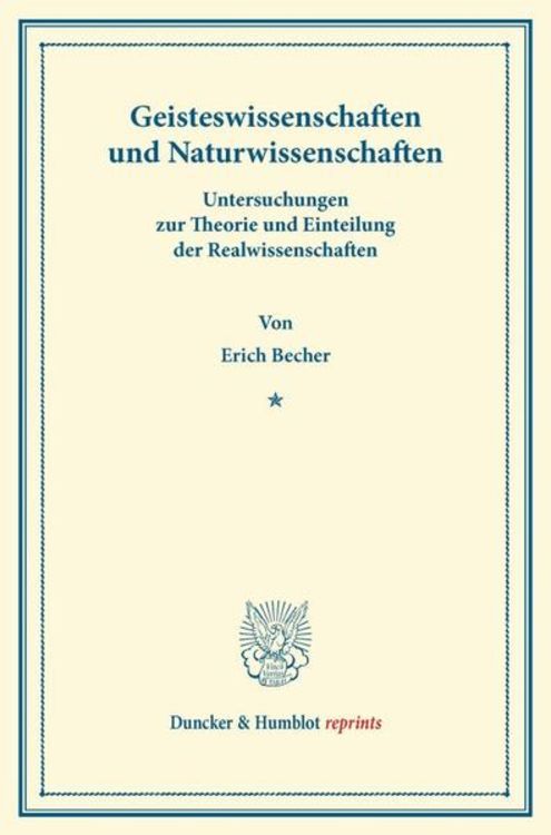 Produktbild: Geisteswissenschaften und Naturwissenschaften.