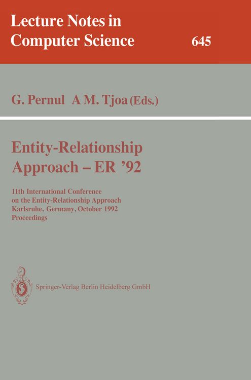 Produktbild: Entity-Relationship Approach - ER '92