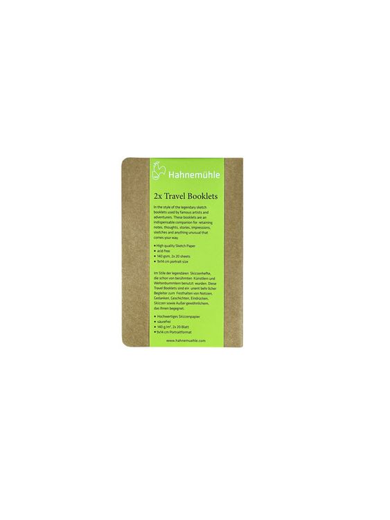 Produktbild: Hahnem&uuml;hle Papier Travel Booklets, 9 x 14 cm Hochformat, 140 g/m&sup2;
