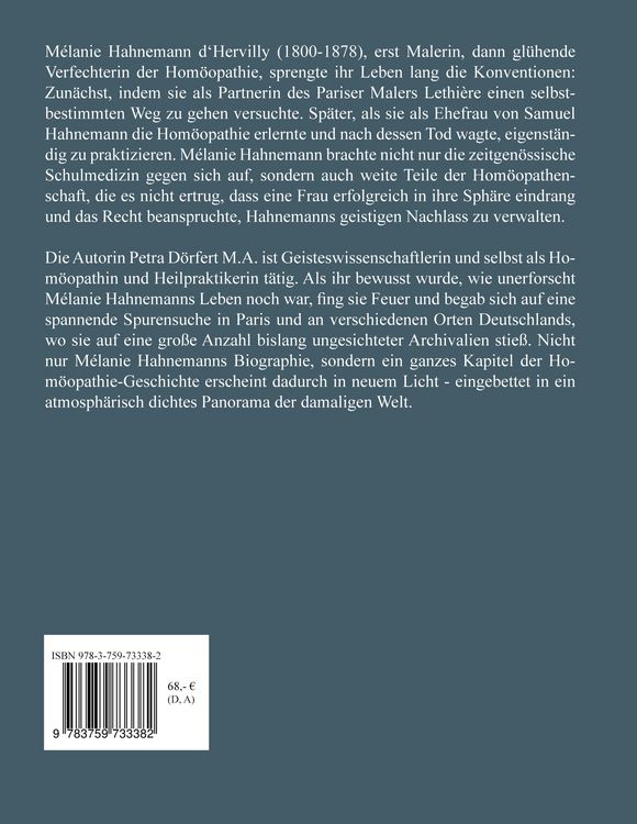 Produktbild: Melanie Hahnemann d'Hervilly