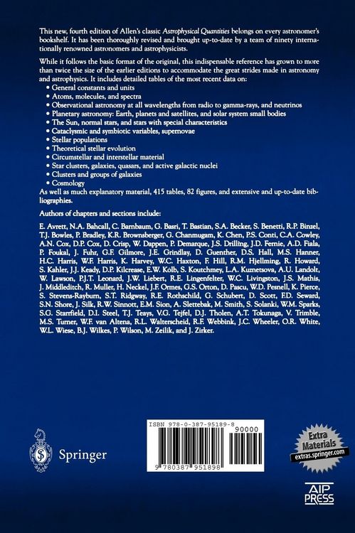 Produktbild: Allen's Astrophysical Quantities