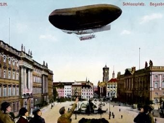 Produktbild: CALVENDO Puzzle Berliner Schlossplatz mit Parseval-Luftschiff 1909 | 1000 Teile Lege-Gr&ouml;&szlig;e 64x48cm Foto-Puzzle f&uuml;r gl&uuml;ckliche Stunden