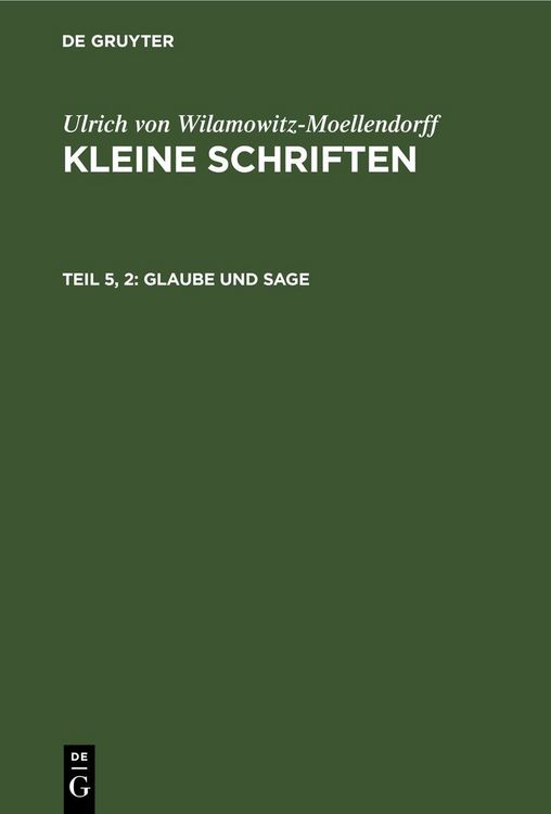 Produktbild: Glaube und Sage