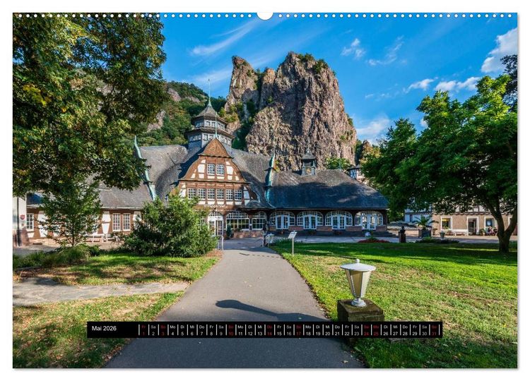 Produktbild: Romantisches Naheland (hochwertiger Premium Wandkalender 2026 DIN A2 quer), Kunstdruck in Hochglanz