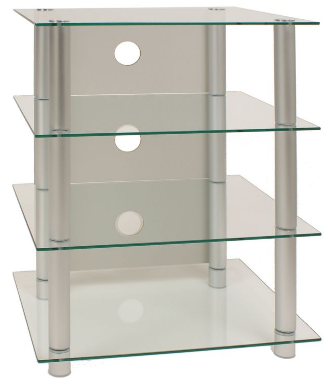 Produktbild: Hifi M&ouml;bel Rack Alu Glas Phono Mediaregal Blados