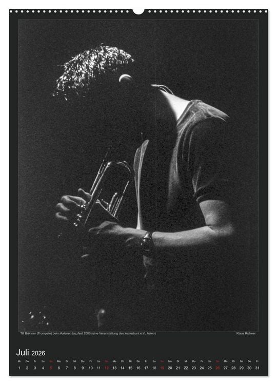 Produktbild: Jazz Moments (Wandkalender 2026 DIN A2 hoch), CALVENDO Monatskalender