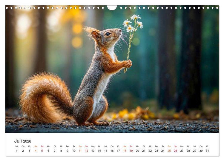 Produktbild: Tierische Jahreszeiten (Wandkalender 2026 DIN A3 quer), CALVENDO Monatskalender