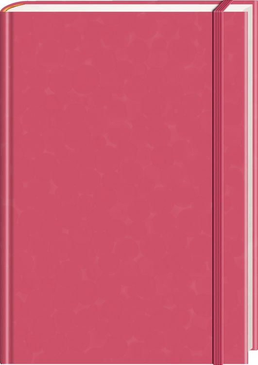 Produktbild: Anaconda Notizbuch/Notebook/Blank Book, punktiert, textiles Gummiband, pink, Hardcover (A5), 120g/m&sup2; Papier