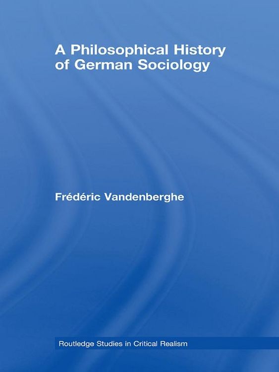 Produktbild: A Philosophical History of German Sociology