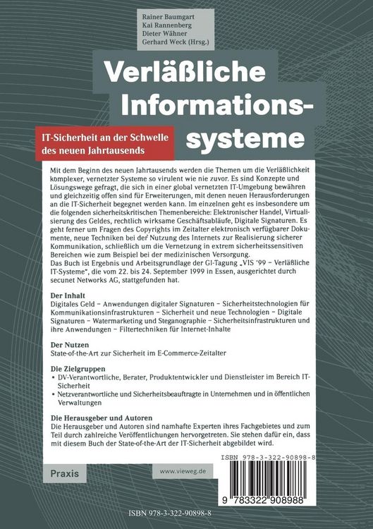 Produktbild: Verf&auml;&szlig;liche Informationssysteme