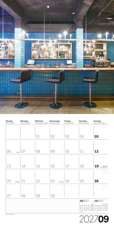 Produktbild: Die Farbe Blau Kalender 2027 - 30x30 - Art12