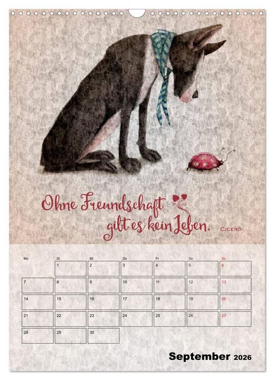 Produktbild: Lebensweisheiten zum Reflektieren (Wandkalender 2026 DIN A3 hoch), CALVENDO Monatskalender