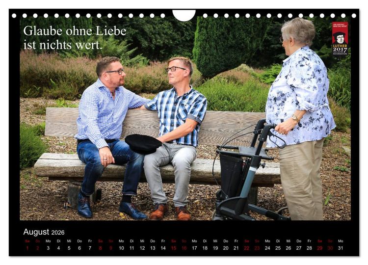 Produktbild: Sch&ouml;nheit im Alter - Worte von Martin Luther in Bildern (Wandkalender 2026 DIN A4 quer), CALVENDO Monatskalender