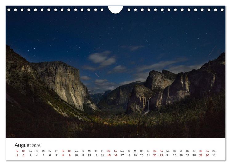 Produktbild: Yosemite - Nationalpark (Wandkalender 2026 DIN A4 quer), CALVENDO Monatskalender