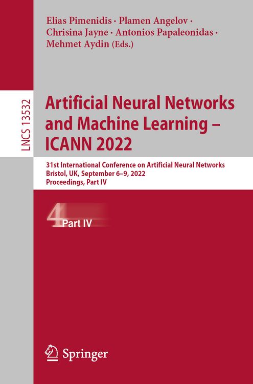 Produktbild: Artificial Neural Networks and Machine Learning &ndash; ICANN 2022