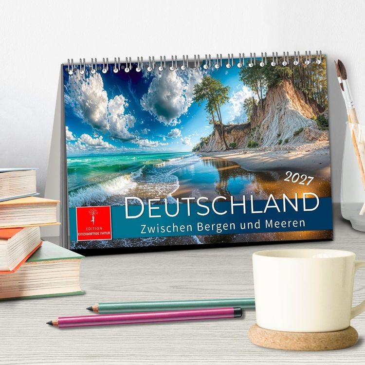 Produktbild: Deutschland - zwischen Bergen und Meeren (Tischkalender 2027 DIN A5 quer), CALVENDO Monatskalender