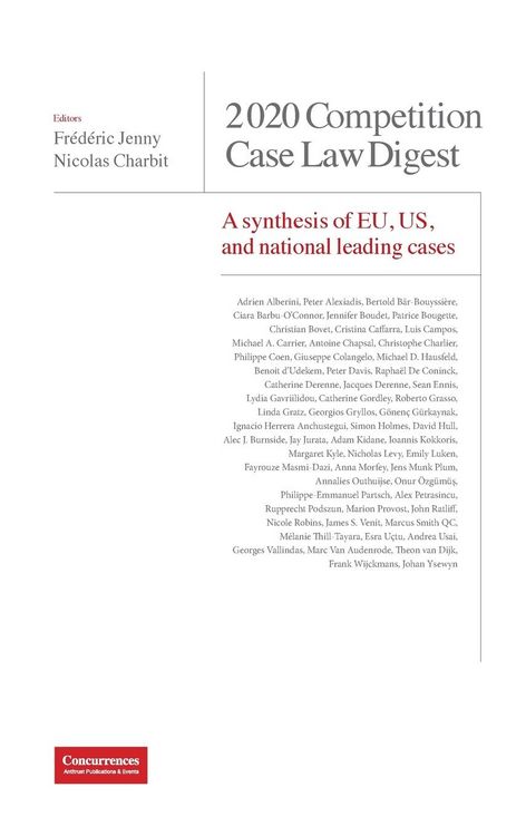 Produktbild: 2020 Competition Case Law Digest