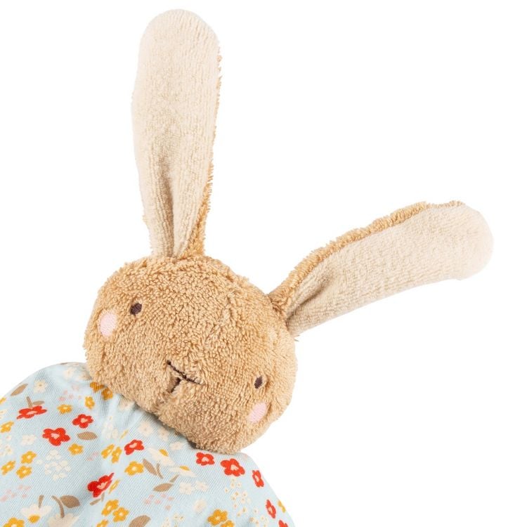 Produktbild: Sigikid 31269 - Baby Schnuffeltuch Hase, braun/mint/gebl&uuml;mt, Farmhouse Family