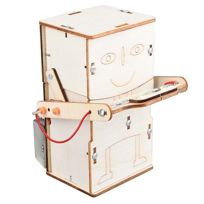 Produktbild: Fischertechnik 579975 - miniMINT, Greedy Bot, Roboter, Technik-Holzbausatz ab 8 Jahren